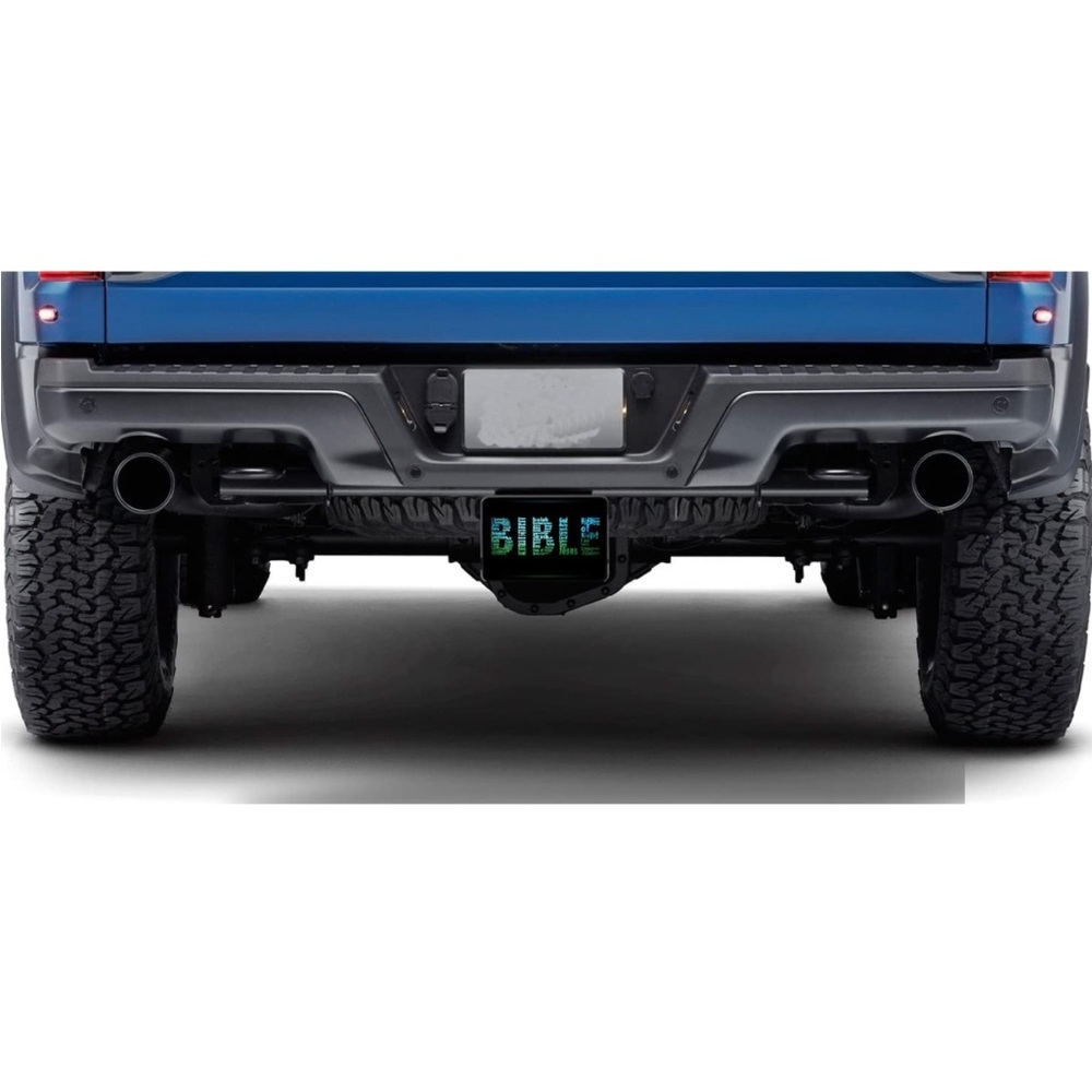 Christian Bible Verse Trailer Hitch Cover Plug.